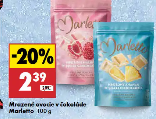 Marletto Mrazené ovocie v čokoláde