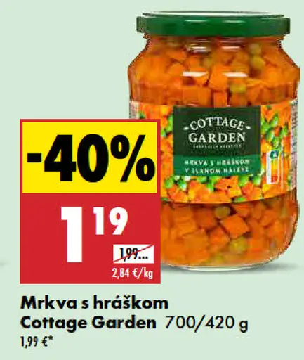 Cottage Garden Mrkva s hráškom