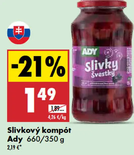 Ady Slivkový kompót