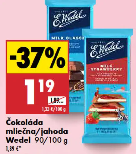 Wedel čokoláda mliečna
