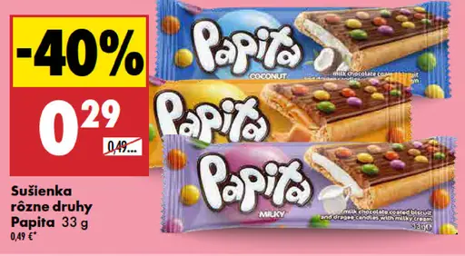 Papita sušienka rôzne druhy