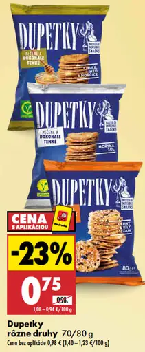 Dupeky rôzne druhy