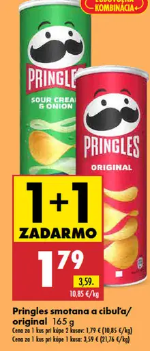 Pringles smotana a cibuľa/original