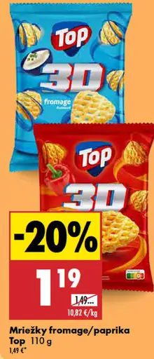 Top Mriežky fromage/paprika