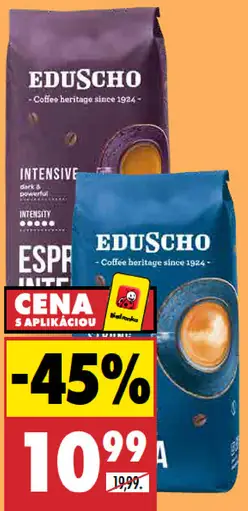 Eduscho Espresso Intenso pražená zrnková káva