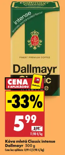 Káva mletá Dallmayr classic intense