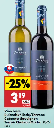 Chateau Modra Rulandské šedé Terroir