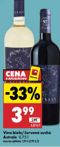 Astrale víno biele suché