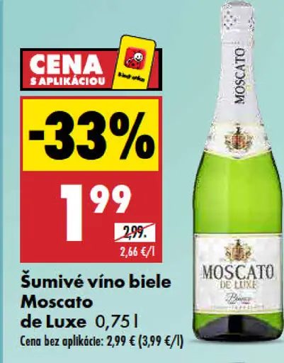 Moscato de Luxe Šumivé vino biele