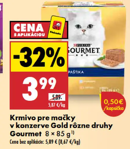 Gourmet Gold krmivo pre mačky v konzerve