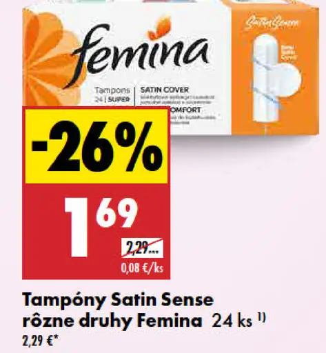 Femina Satin Sense tampóny