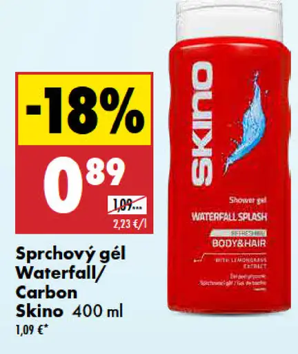 Sprchový gél Waterfall/Carbon Skino