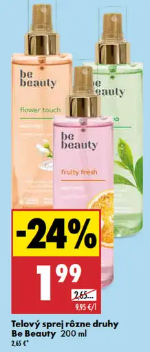 Be Beauty Telový sprej rôzne druhy