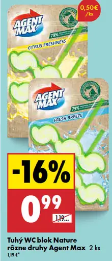 Agent Max tuhý WC blok