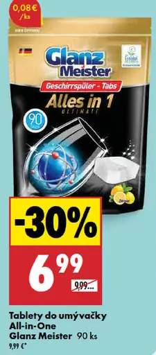 Glanz Meister Tablety do umývačky All-in-One