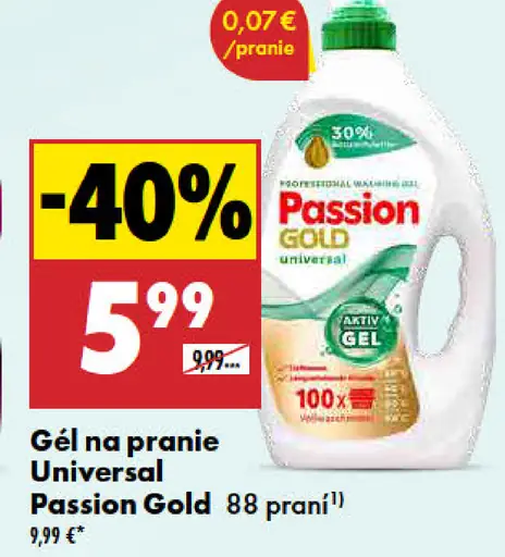 Passion Gold prací gél