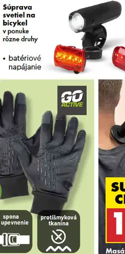 GO Active rukavice na bicykel, veľkosť M–XL