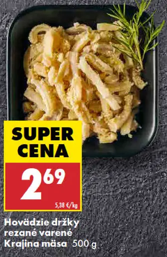 Krajina mäsa Hovädzie držky rezané varené
