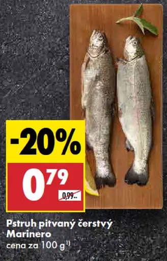 Pstruh pitvaný čerstvý