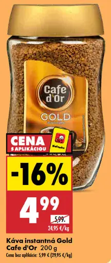 Cafe d'Or Káva instantná Gold