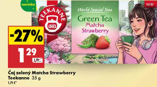 Teekanne zelený čaj Matcha Strawberry