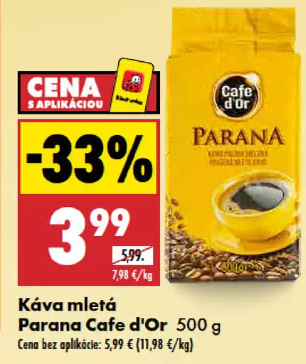 Cafe d'Or Káva mletá Parana