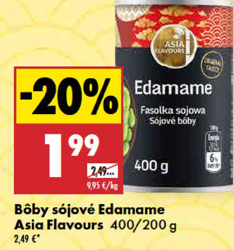 Asia Flavours sójové bôby Edamame