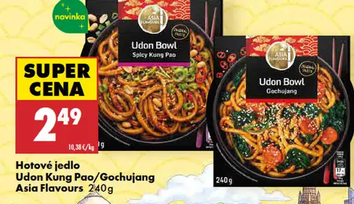 Asia Flavours hotové jedlo Udon Bowl Spicy Kung Pao