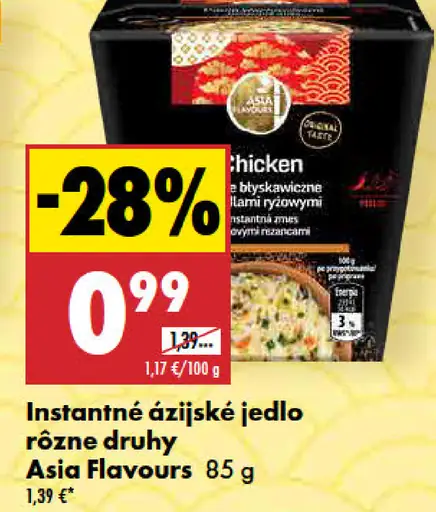 Asia Flavours instantné ázijské jedlo rôzne druhy