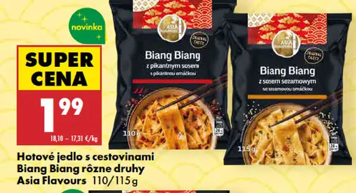 Asia Flavours hotové jedlo s cestovinami Biang Biang so sezamovým sójom