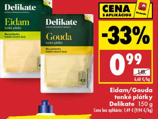 Delikate Eidam plátky