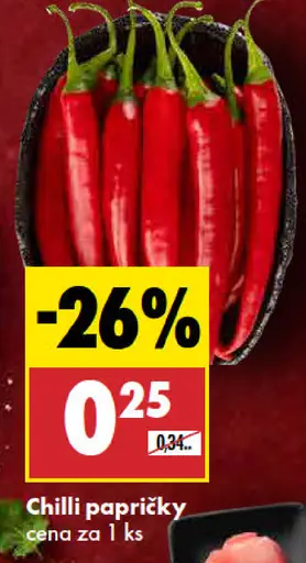 Chilli papričky