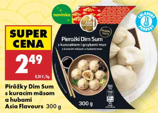 Asia Flavours pirožky Dim Sum s kuracím mäsom a hubami