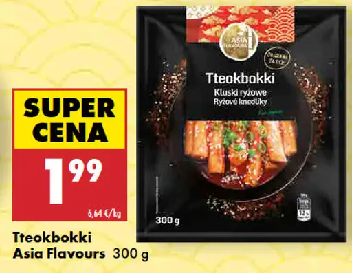 Asia Flavours Tteokbokki, kórejské ryžové knedličky