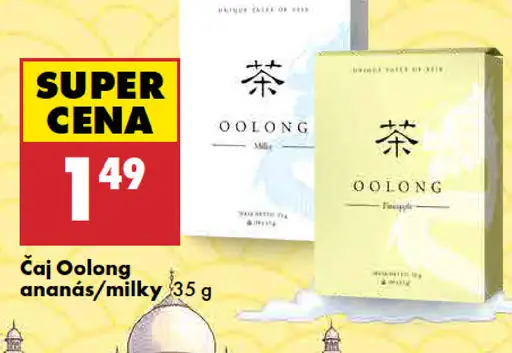 Čaj Oolong, varianty ananás a Milky
