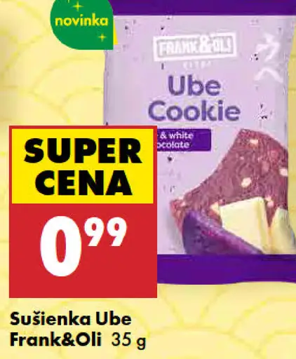 Sušienka Ube Frank&Oli s bielou čokoládou