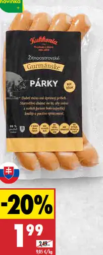 Gurmánske párky Kukkonia