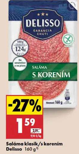 Delisso Saláma klasik s korením