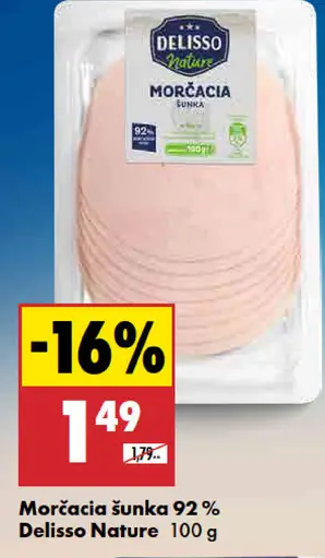 Delisso Nature Morčacia šunka 92%