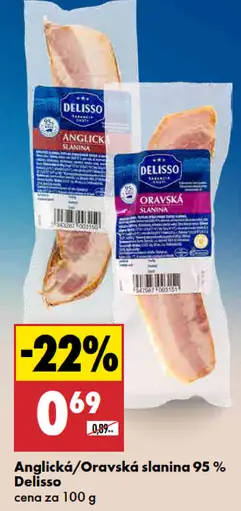 Delisso Anglická slanina 95%