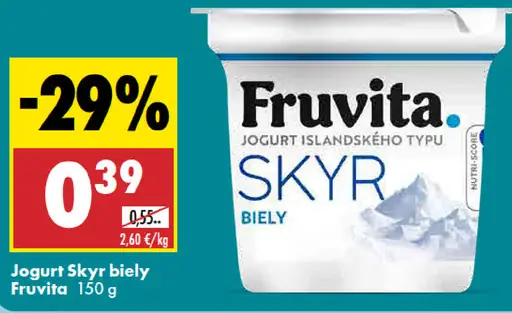 Fruvita Jogurt Skyr biely