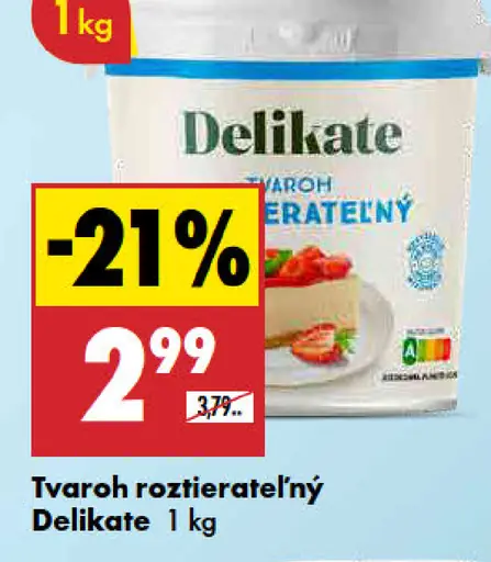 Delikate Tvaroh roztierateľný