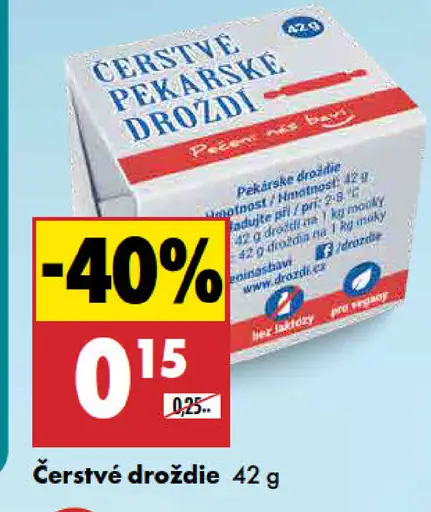 Čerstvé droždie