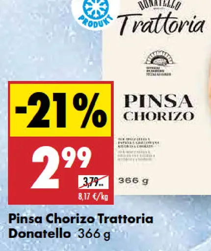 Pinsa Chorizo Trattoria Donatello