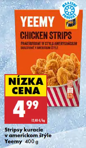 Yeemy kuracie stripsy v americkom štýle