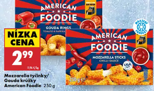 American Foodie mozzarella tyčinky