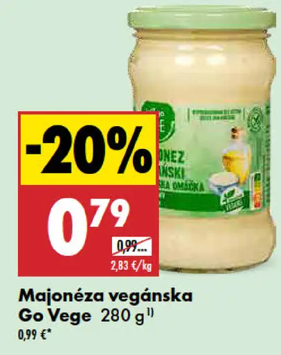 Majonéza vegánska Go Vege