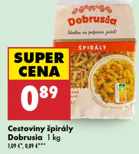 Cestoviny špirálky Dobrušia