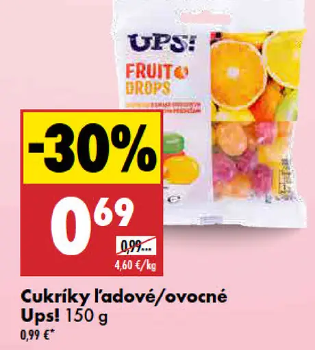 Ups! Cukríky ľadové/ovocné