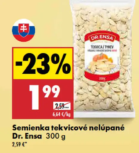 Tekvicové semienka nelúpané